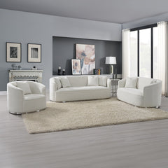 Odette Beige Loveseat W/2 Pillows - Ornate Home