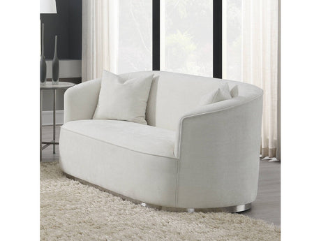 Odette Beige Loveseat W/2 Pillows - Ornate Home