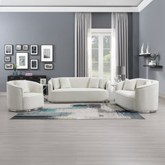 Odette Beige Sofa W/4 Pillows - Ornate Home