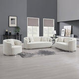 Odette Beige Sofa W/4 Pillows - Ornate Home