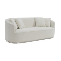 Odette Beige Sofa W/4 Pillows - Ornate Home
