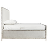 Odette Grey Fabric Panel King Bed - Ornate Home