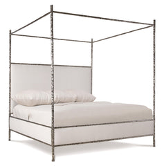 Odette Silver/Nickel King Canopy Bed