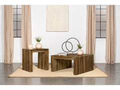 Odilia Auburn 2-piece Solid Wood Coffee and End Table Set - Ornate Home
