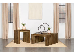 Odilia Auburn 2-piece Solid Wood Coffee and End Table Set - Ornate Home