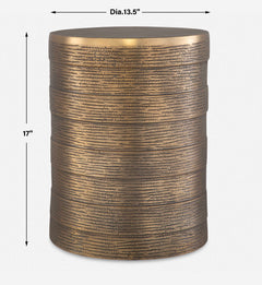 Odin Antique Brass Accent Table - Ornate Home