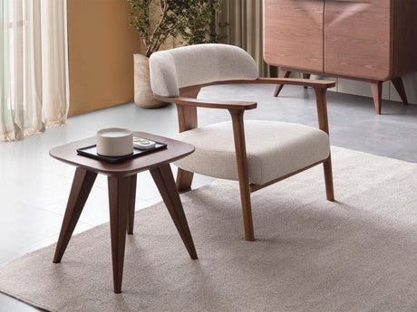 Odin Cream/Walnut Chair - Ornate Home