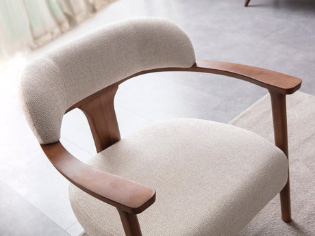 Odin Cream/Walnut Chair - Ornate Home
