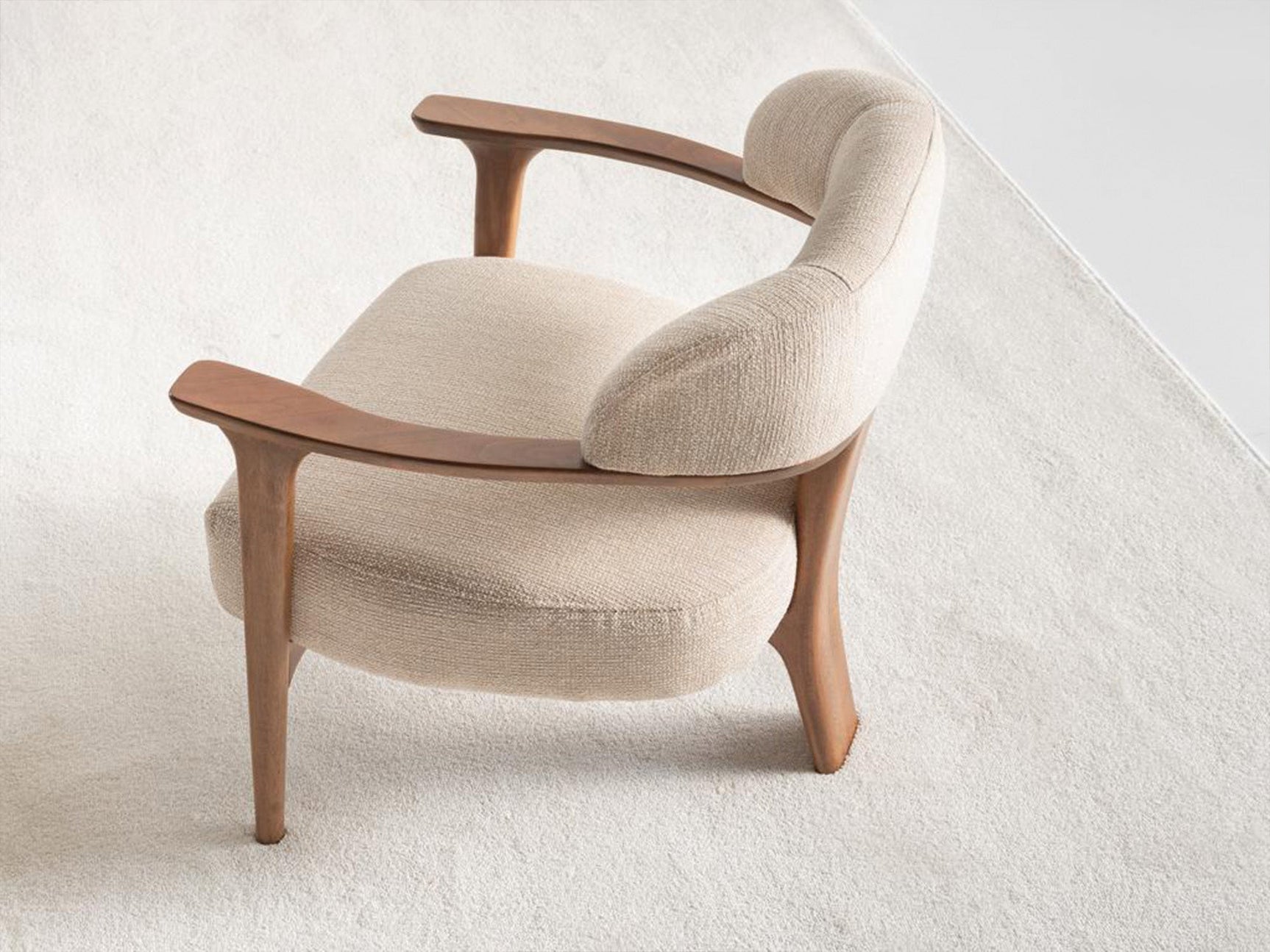 Odin Cream/Walnut Chair
