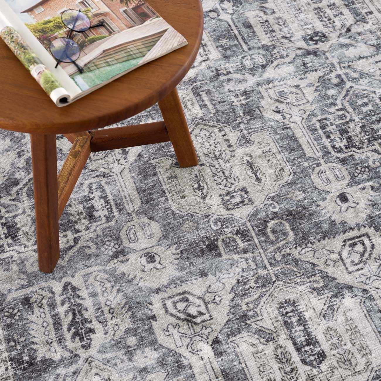 Off White Holi-4602 Washable Area Rug - Clearance - Ornate Home