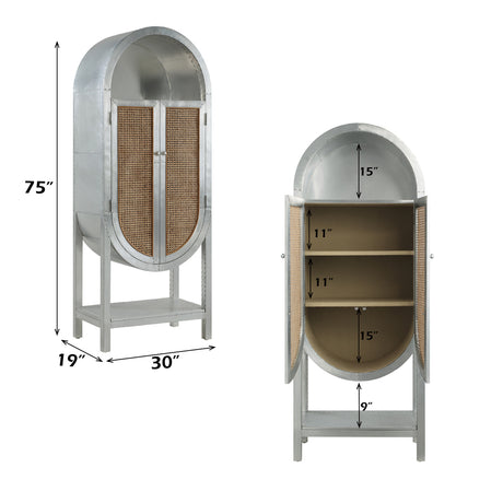 Ogden Aluminum Bookcase - Ornate Home
