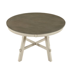 Ogden Greywash/Antique White/Antique Black 5-Piece Dining Table Set - Ornate Home