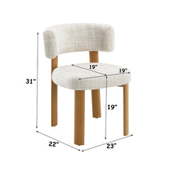 Ogin Beige/Gray Side Chair (Set of 2) - Ornate Home