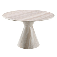 Ogin Dark Beige/Natural Round Dining Table - Ornate Home