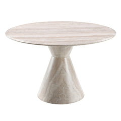 Ogin Dark Beige/Natural Round Dining Table - Ornate Home