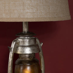 Oil Lantern Bronze/Brown Table Lamp - Ornate Home