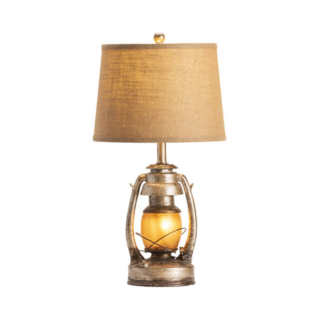 Oil Lantern Bronze/Brown Table Lamp - Ornate Home