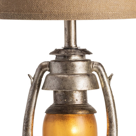 Oil Lantern Bronze/Brown Table Lamp - Ornate Home