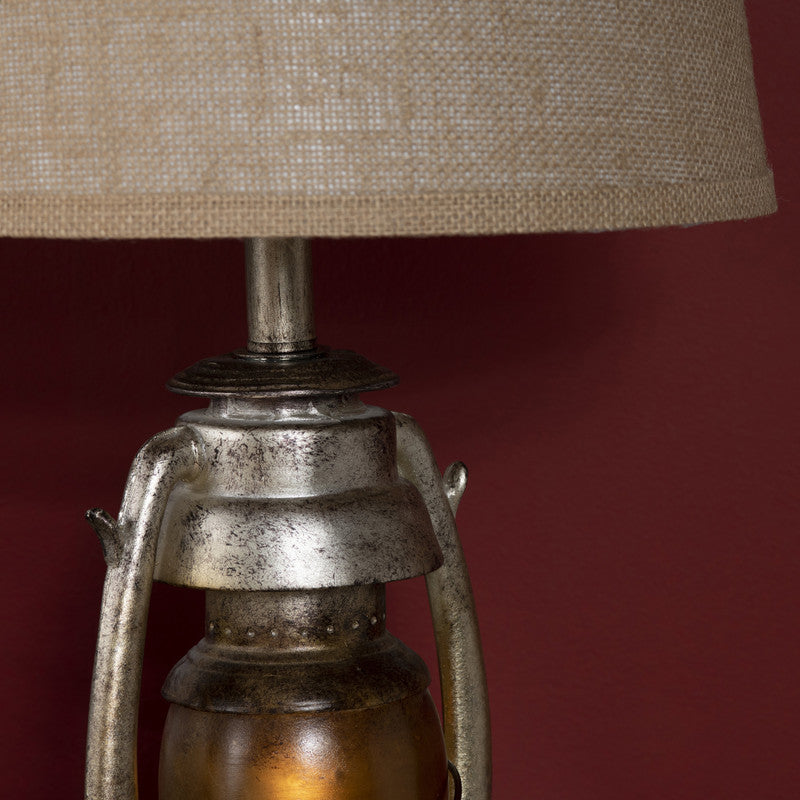 Oil Lantern Bronze/Brown Table Lamp - Ornate Home