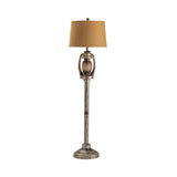 Oil Lantern Grey/Bronze Floor Lamp - Ornate Home
