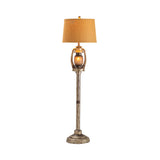 Oil Lantern Grey/Bronze Floor Lamp - Ornate Home