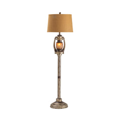 Oil Lantern Grey/Bronze Floor Lamp - Ornate Home