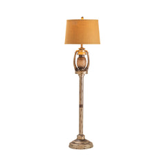 Oil Lantern Grey/Bronze Floor Lamp - Ornate Home