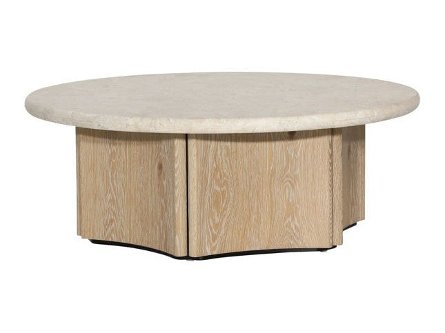 Oja Natural Wash/Cream Coffee Table - Ornate Home