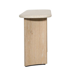 Oja Natural Wash/Cream Console Table - Ornate Home