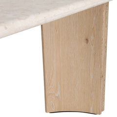 Oja Natural Wash/Cream Console Table - Ornate Home