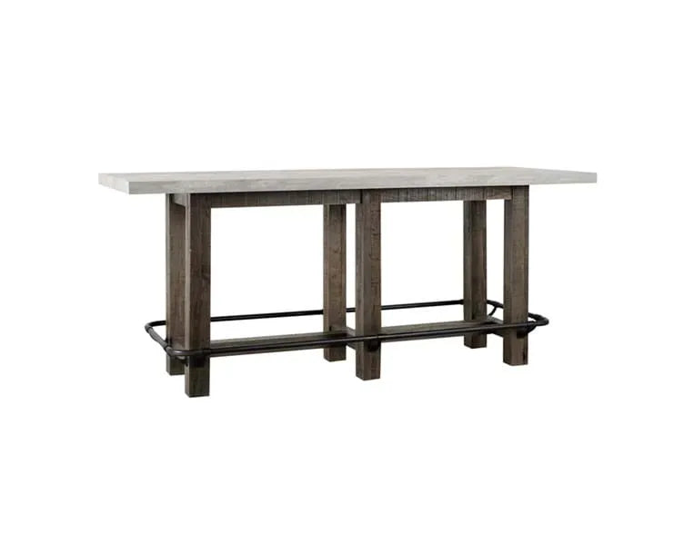 Ojai Antique Gray/Black Counter Table - Ornate Home