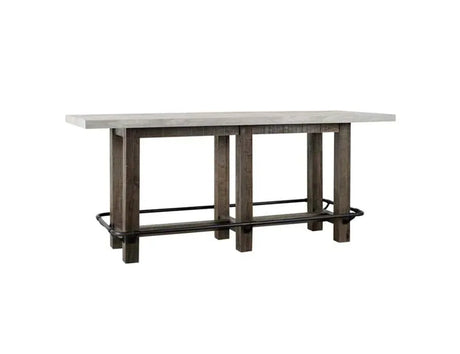 Ojai Antique Gray/Black Counter Table - Ornate Home