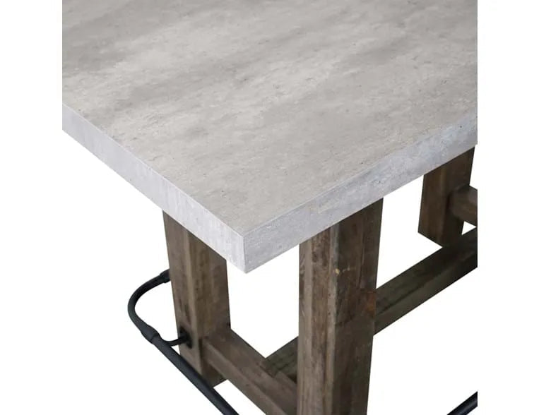 Ojai Antique Gray/Black Counter Table - Ornate Home