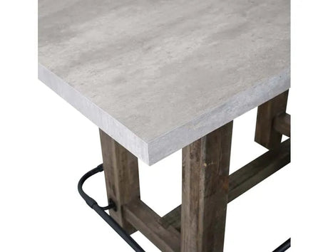 Ojai Antique Gray/Black Counter Table - Ornate Home