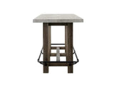 Ojai Antique Gray/Black Counter Table - Ornate Home