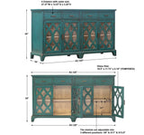 Oksana Green Wooden Credenza - Ornate Home