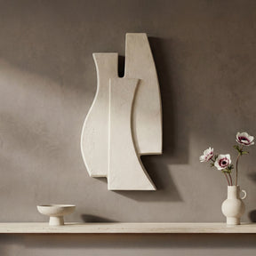 Ola Beige Wall Sculpture - Ornate Home