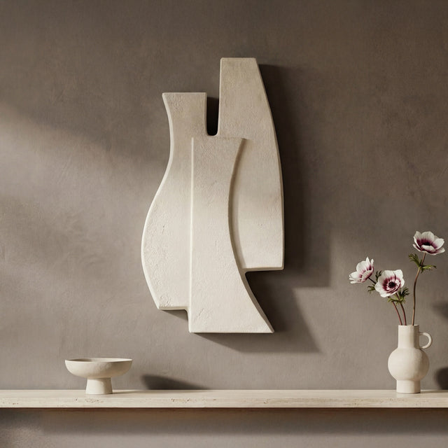 Ola Beige Wall Sculpture - Ornate Home