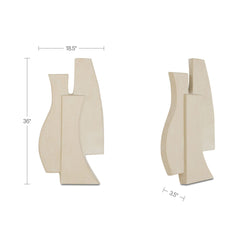 Ola Beige Wall Sculpture - Ornate Home