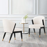 Ola Dining Chair in Cream (set of 2) - Ornate Home
