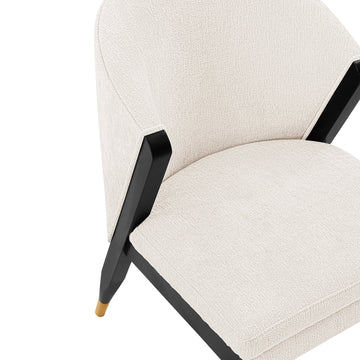 Ola Dining Chair in Cream (set of 2) - Ornate Home