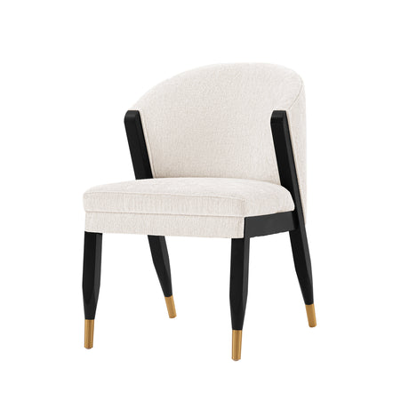 Ola Dining Chair in Cream (set of 2) - Ornate Home