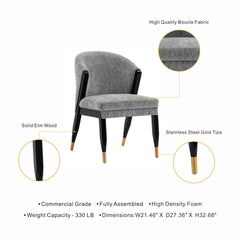 Ola Dining Chair in Grey - Ornate Home
