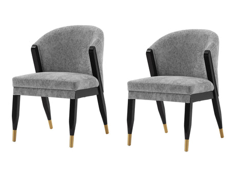 Ola Dining Chair in Grey (set of 2) - Ornate Home