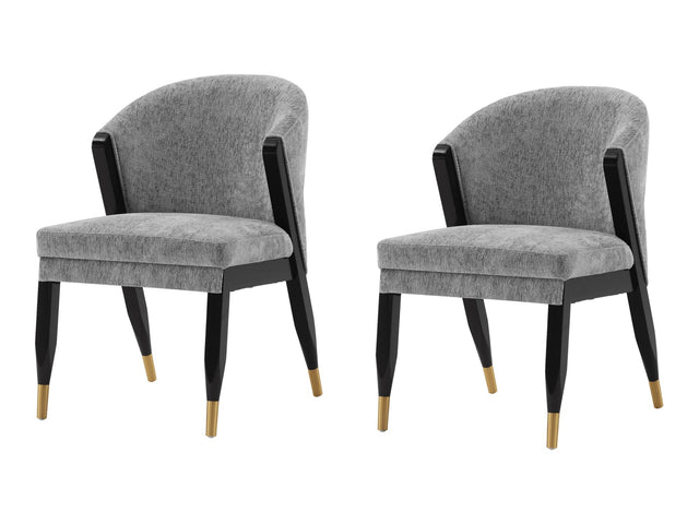 Ola Dining Chair in Grey (set of 2) - Ornate Home
