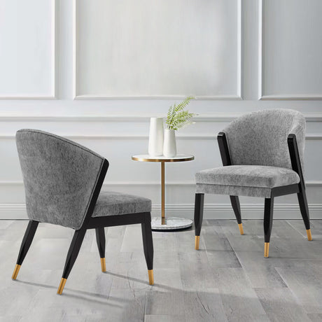 Ola Dining Chair in Grey (set of 2) - Ornate Home