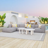 Ola White Coffee Table Set (2-Piece) - Ornate Home