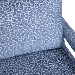 Olaf Blue/White Accent Chair - Ornate Home
