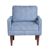 Olaf Blue/White Accent Chair - Ornate Home