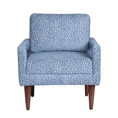 Olaf Blue/White Accent Chair - Ornate Home